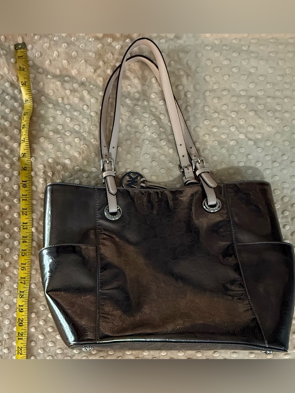 Michael Kors Metallic Silver Tote - Picture 3 of 6